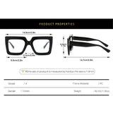 Tortoiseshell Square Frame Fashion Glasses_Cwasg0235