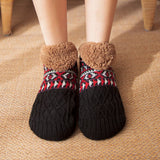 NON SLIP WARM PLUSH INDOOR SLIPPERS_CWMS0703