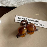 Amber Cherry Clip Bangs Hair Side Small Shark Clip_Cwaha3970