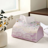 LIGHT LUXURY FOLDING OIL PAINTING STYLE TISSUE BOX_CWMM2251