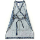 Cwmm1825_Denim Wash Multi-Functional Apron For Home Work