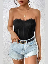 BLACK FISHBONE BREAST WRAP JUMPSUIT_CWSJS0385