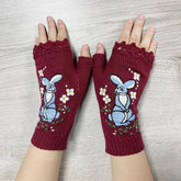2024 NEW EMBROIDERED RABBIT HALF FINGER GLOVES_CWMM1669