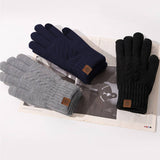 THICKENED FLEECE KNITTED TOUCH SCREEN GLOVES_CWAG0400