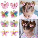 SHEER GRADIENT BUTTERFLY HAIR CLIP SET FOR GIRLS_CWAHA6746