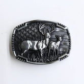 Western Belt Buckle With Animal Print_Cwabe0430