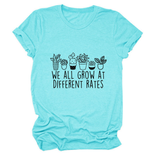 PRINTED CREW NECK TEE WE ALL GROW GRAPHIC_CWTTS1493