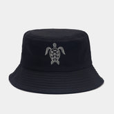 SUN PROTECTION VISOR EMBROIDERED BUCKET HAT_CWAH1570