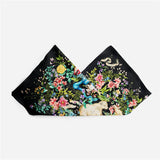 ELEGANT FLORAL TWILL SATIN SCARF FOR SHAWL WRAP_CWASC0660