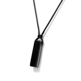 Cwaje3881_Irregular Stone Rectangular Pendant Necklace