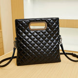 CLASSIC DIAMOND FOLDING SQUARE BUCKLE SHOULDER BAG_CWAB2954