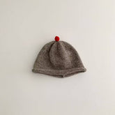 CHILDRENS STYLISH CUTE COLORED BALL KNITTED HAT_CWAH2933