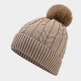 2024 NEW STYLE POM POM KNITTED HAT_CWAH1611