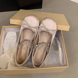 PINK WEDGE BALLET FLATS MARY JANES FOR WOMEN_CWSHF0087