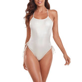 SLEEVELESS SOLID TIE ONE PIECE BIKINI SWIMSUIT_CWMW0615