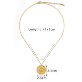 CLASSIC EVIL EYE ZIRCON PENDANT STAINLESS STEEL_CWMM8885