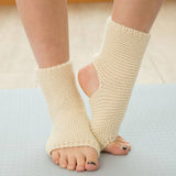 LEGGINGS MIXED COLOR STRIPED YOGA WARM SOCKS_CWMS0763