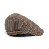 Versatile Striped Travel Forward Cap Beret_Cwab2915