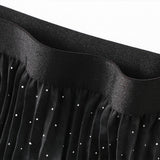 CHINESE STYLE PRINTED PLEATED SKIRT LONG SKIRT_CWBMS0313