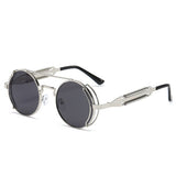 METAL ROUND FRAME STEAMPUNK METAL SUNGLASSES_CWASG0269