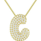 26 LETTERS NECKLACE COPPER ZIRCONIA PENDANT_CWMM5864