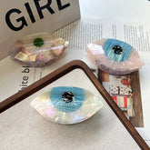 Vintage Eye Acetate Hair Claw Simple Chic Clip_cwaha6027