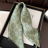 Vintage Scarf 100% Mulberry Silk Neck Square