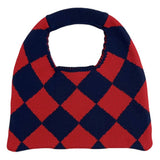 Women Casual Plaid Knitted Clutch Bag_Cwab0855