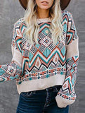 Loose jacquard Christmas pullover