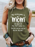 Solid Mother'S Day Vest