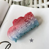 Cwaha1546_Dream Color Hair Claw Clip,Bear,Mermaid,Line