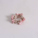 BOHO BOW PEARL SCRUNCHIE SWEET SUMMER HAIR TIE_CWAHA6778