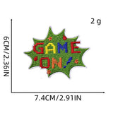 GREEN GAME CARTOON EMBROIDERED PATCH_CWMM4034