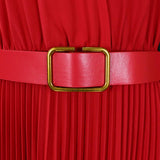 FASHION V NECK SOLID COLOR PLUS SIZE DRESS_CWDMD3647