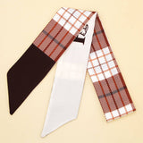 LONG VERSATILE SILK SCARF BOW TIE HEADBAND_CWASC0084