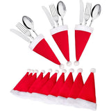 Cwmm9654_Christmas Mini Knife And Fork Set Wine Bottle Set
