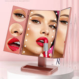Triple Folding Led Makeup Mirror Shell Mirror_Cwmm5647