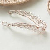 Bow Banana Hair Clip Elegant Ponytail Holder_Cwaha07559