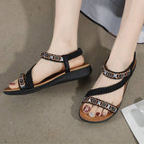 Casual Anti Skid Fashion Rhinestone Sandals_Cwshs0541