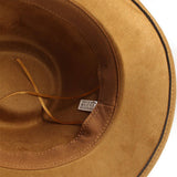 FAUX SUEDE COWBOY HAT WITH BRAIDED BAND UNISEX_CWAH2504