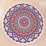 ROUND MICROFIBER TASSEL BEACH TOWEL BLANKET_CWMM7602