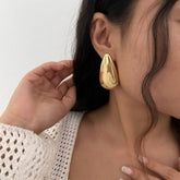 HIGH GRADE STAINLESS STEEL WATER DROP EARRINGS_CWMM3195