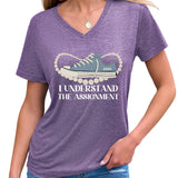 Womens Casual Tee Assignment Graphic Print