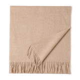 Unisex Wool Scarf Soft Solid Color With Tassels_Cwasc2707