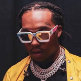 SUNGLASSES FASHION SQUARE FRAME SUNGLASSES GLASSES_CWASG0557