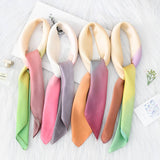 RETRO GRADIENT MULTI COLOR SILK SCARF_CWASC1152