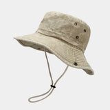 FOLDABLE UV PROTECTION FISHING HAT DENIM STYLE_CWAH3833