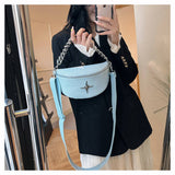 BELT BAG CROSSBODY BAG SUMMER WITH CHUNKY CHAIN_CWAB2067
