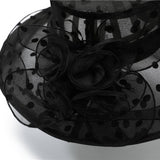 FOLDABLE LARGE BRIM FLOWER SUN HAT_CWAH1493
