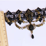 HALLOWEEN LACE GOTHIC PUNK SHORT NECKLACE COLLAR_CWMM0138